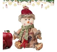 Sac Friandise de Noël - Pochon 3D Père Noël Bonhomme de Neige Renne - Pochette de Stockage Réutilisable avec Fermeture Éclair pour Snacks, Bonbons et Fêtes de Vacances