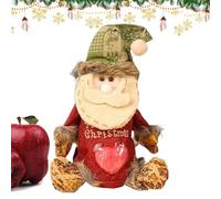 Sac Friandise de Noël | Pochon 3D Père Noël Bonhomme de Neige Renne | Pochette Réutilisable à Fermeture Éclair pour Stockage Bonbons Fruits Aliments Fêtes de