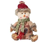 Sac Friandise de Noël,Pochon 3D Père Noël Bonhomme de Neige Renne - Sac à Surprises Réutilisable à Fermeture Éclair pour Snacks Bonbons Fêtes de Fin d'Année