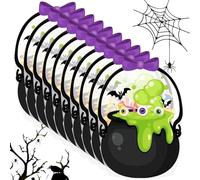 Sac Halloween - Soupche de citrouille de 5 pouces pour les friandises d'automne, astuce ou traitement avec une fonction de stockage scellée, sacs de bonbons pour événement, école, fête, fonction de tr