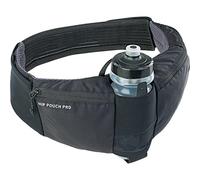Sac Hip Pouch Pro + bidon 0.55l noir | Sac banane de vélo à sangles réglables, avec gourde de 550 ml et deux poches de ceinture