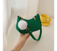 Sac hobo mini à couture avec breloque pompon zippé mode Taille UniqueMotif texturéPolyuréthane