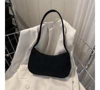 Sac hobo minimaliste petit zippé en velours côtelé Taille UniqueMotif texturéÉtoffe
