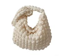 Sac Hobo tendance pour femme dans un style nuage plissé, grand espace pour transporter les essentiels lorsque vous faites du shopping ou voyagez, blanc