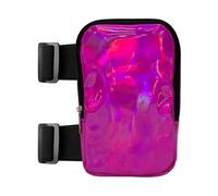 Sac holographique pour cuisse - Sac de jambe pour femme | Sacs de jambe colorés Sacs de taille en plein air | Sac de harnais de jambes réglable pour fêtes, festivals et voyages (matériau PU, Rose