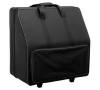 Sac Housse Trolley Flight Case pour Accordeon 96 Basses Roulettes Poignee Noir