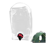 Sac Hydro Flex - Récipient pliable de 5,5 L, stockage d'eau transparent avec poignée et robinet | Hydratation extérieure pratique pour la randonnée Camping Sac à dos Voyage Aventure Quotidien
