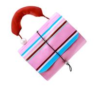 Sac hygiénique, sac de bain pliable avec enveloppe détachable - Ce grand maquillage est un diviseur fiable et amovible pour la capacité de maquillage pour le roll -up pour l'organisateur, Pink Folding