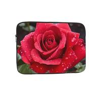 Sac intérieur pour Ordinateur Portable Red Rose, Housse de Protection en Tissu Oxford résistant et Portable, Durable, adapté au Bureau et aux Voyages