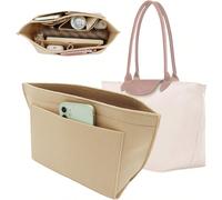 Sac intérieur pour sac, sac de rangement portable à poches multiples, sac doublure de couleur unie, solution de rangement parfaite Grand,Moyen,PetitMulticolorePolyester