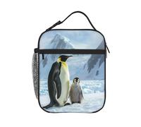Sac Isotherme à Repas Bébé manchot empereur Portable Sac à Repas Réutilisable Isotherme Sacs Réfrigéré pour Enfant Femme Voyage