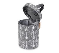 Sac isotherme à suspendre pour biberon pour le lait maternel, sac isotherme à suspendre pour les voyages, la garderie, la crèche, gris, 14*19cm, Classique