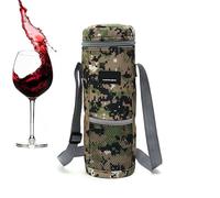 Sac isotherme à vin - Sac fourre-tout avec poignée | Sac fourre-tout pour vin | Sac de transport pour bouteille de voyage - Sac de camping épais pour les fêtes, la plage, les voyages, camouflage