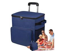 Sac isotherme avec roulettes, à paroi souple - Chariot avec poignée - Sac isotherme étanche de 35 l - Pour les voyages, les pique-niques