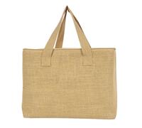 Sac isotherme déperlant en toile de jute beige (40x30 cm) - JUTTY