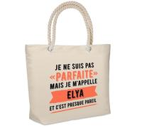 Sac isotherme Elya Parfaite Cadeau humour femme Anniversaire Noël fête des Mères Mamie | Glacière Souple Idéal pique-nique lunchbag