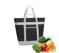 Sac isotherme, grande pochette isotherme de pique-nique, 52 x 20 x 42 cm, boîte à déjeuner pliable et réutilisable, sac de rangement des aliments portable pour l'extérieur, la plage, le camping et les