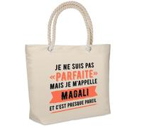 Sac isotherme Magali Parfaite Cadeau humour femme Anniversaire Noël fête des Mères Mamie | Glacière Souple Idéal pique-nique lunchbag