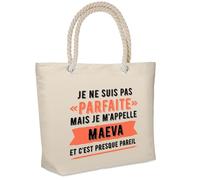Sac isotherme Marie-Line Parfaite Cadeau humour femme Anniversaire Noël fête des Mères Mamie | Glacière Souple Idéal pique-nique lunchbag