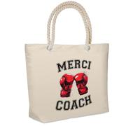 Sac isotherme Merci Coach Boxe Cadeau Fin d’Année Remerciement Femme Homme Idéal Retraite | Glacière Souple Idéal pique-nique lunchbag