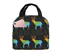 Sac Isotherme Oh Deer, Je Suis Queer, Drôle, Fierté Gay Sac À Déjeuner Fermeture Éclair Réutilisable Fourre-Tout, Pour Adultes, Pique-Nique, Bureau, Déjeuner, 20x22cm