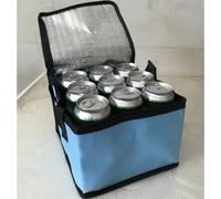 Sac isotherme Organiseur de voyage avec fermeture éclair carré avec poignées Bleu