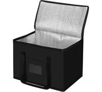 Sac isotherme pliable de 40 L - Batterie électrique compatible avec voiture - Grand panier de courses - Sac à dos isotherme - Pratique, polyvalent, isolé et portable