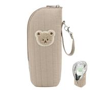 Sac isotherme pour biberon, porte-biberon portable avec contrôle de la température avec motif ours mignon pour poussette, voyage et garderie, sac