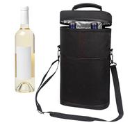 Sac isotherme pour boissons - Porte-bouteille de vin, refroidisseur de boisson de voyage | Kit d'organisation de pique-nique en plein air - Mallette de protection rembourrée pour les fêtes de