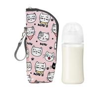 Sac isotherme pour bouteille d'eau - Protection isolée - Porte-gobelet de voyage pour crèche, extérieur, pique-nique d'été, camping, excursion