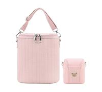 Sac Isotherme pour Bouteille - Sac de Voyage Isotherme en Polyester de 7,87 Pouces | Porte-Bouteille Mignon pour avec poignée pour Le Stockage du Lait et des Aliments, la garderie, Les