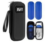 Sac Isotherme Pour Insuline Avec 2 Accumulateurs De Froid TSA, Petit Sac Isotherme Pour Médicaments Avec Indicateur Température, Mini-Glacière De Voyage Pour Stylos à Insuline Epipen Seringues