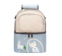 Sac Isotherme pour Lait Maternel, Sac à Dos étanche à Double Couche D'isolation pour Bouteille de Lait (Beige Bleu Ciel)