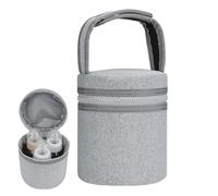 Sac isotherme pour lait maternel - Sac pour bouteille de lait, refroidisseur de lait maternel avec sangle amovible | Le sac de rangement pour lait maternel peut contenir deux grandes bouteilles de 8
