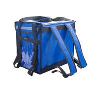 Sac Isotherme pour Pizza,Sac Isotherme Livraison Serrure À L'épaule Anti-vol 40 Litres Emptoir Imperméable Isolé Cabinet De Livraison Alimentaire Récipient Conteneur Cabine Réfrigération(Blue)