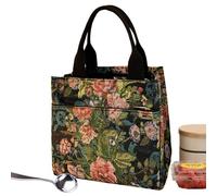 Sac Isotherme Pour Repas - Style Sac À Main Avec Motif Floral Et Imperméable | Sacs à Repas Mignons pour Femmes | Pour Adultes Et , Pour Voyage, Bureau, Travail, Extérieur, Nourriture, Et Filles