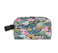Sac isotherme pratique pour adulte avec boucle - Sac à déjeuner thermique pour le travail et l'école - Coloré - Fleurs hawaïennes - Bolso para comida de Trabajo Mujer