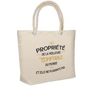 Sac isotherme Propriété de la Meilleure Community Manager Cadeau collègue femme, retraite secret santa | Glacière Souple Idéal pique-nique lunchbag idée originale métier