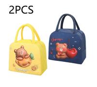 Sac Isotherme Repas Enfant,2 Pièces Sac Isotherme à Repas,Isothermes Pliables et étanches,Sac Réfrigéré Réutilisable Pour Déjeuner