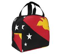 Sac Isotherme Repas Enfants Garçons Filles Vintage Papua New Guinea Drapeau Réutilisable Thermos Femmes Hommes Boîte À Déjeuner Étanche Glacière École Bureau Camping