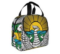 Sac Isotherme Repas Enfants Garçons Filles Vintage Uzbekistan Emblème National Réutilisable Femmes Hommes Boîte À Déjeuner Étanche Glacière École Bureau Camping