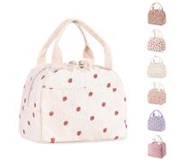 Sac Isotherme Repas Femme Enfant Glaciere Souple Petit Sac Lunch Bag Repas Pochette Lunch Box Isotherme Bebe Rentree Scolaire pour Travail Pique Nique Voyages Picnic Bureau Cadeau Femme