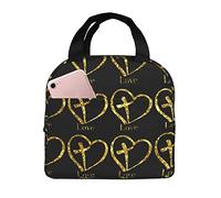 Sac Isotherme Repas Foi Espérance Amour Christianisme Dieu Petit Sac Isotherme Repaspanier Repas Avec Feuille D'Aluminiu Filles Sac À Déjeuner, Pour Déjeuner, École, Pique-Nique