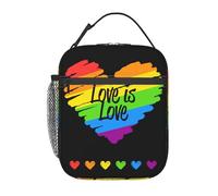 Sac Isotherme Repas Lgbt Rainbow Gay Pride Flag Love Is Love Pride Month Lunch Box Réutilisable Lunch Bag Isotherme Boîte À Déjeuner Pour Pique-Nique Voyage Homme Femme