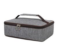 Sac Isotherme Repas Petit,3.5L Sac Déjeuner Portable Boîte Ustensiles,Sac Thermique Lunch Poche en Filet Intégrée, Glaciere Souple Sac Gamelle Unisexe pour Voyages,Pique Niques e Travail(Gris)