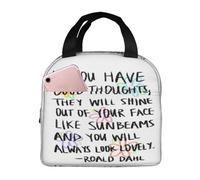 Sac Isotherme Repas Si Vous Avez De Bonnes Pensées Sac À Lunch Isolé Filles Fermeture Éclair Panier Repas Isolé, Pour Déjeuner, Pique-Nique, Plage