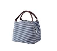 Sac Isotherme Repas Stripes Lunch Bag Isothermal Packaged Food Thermal Bags Thermo Pouch(Blue)