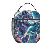 Sac Isotherme Repas Wolf Animal Sac Repas Réutilisable Lunch Bag Durable Boîte À Déjeuner Pour Homme Femme Voyage Étudian