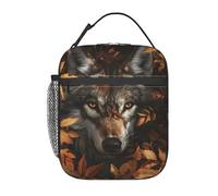 Sac Isotherme Repas Wolf Theme Sac Repas Durable Panier Repas Réutilisable Lunch Box Pour Pique-Nique Plage Étudian