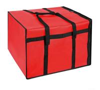 Sac isotherme robuste conçu pour les pizzas avec des solutions de stockage intelligentes pour des livraisons efficaces, Voir image, Red50* 50 * 35.5CM